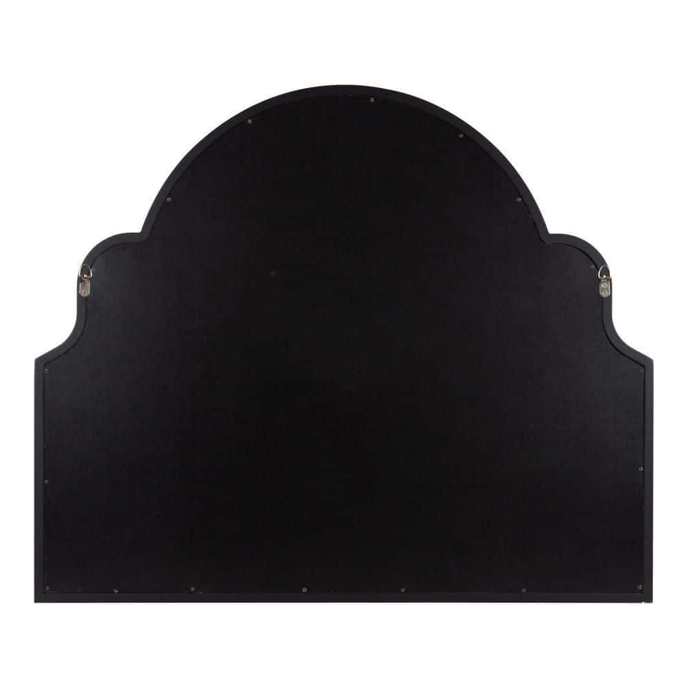 Kate and Laurel Hogan MDF Arch Mirror, 36x30, Black