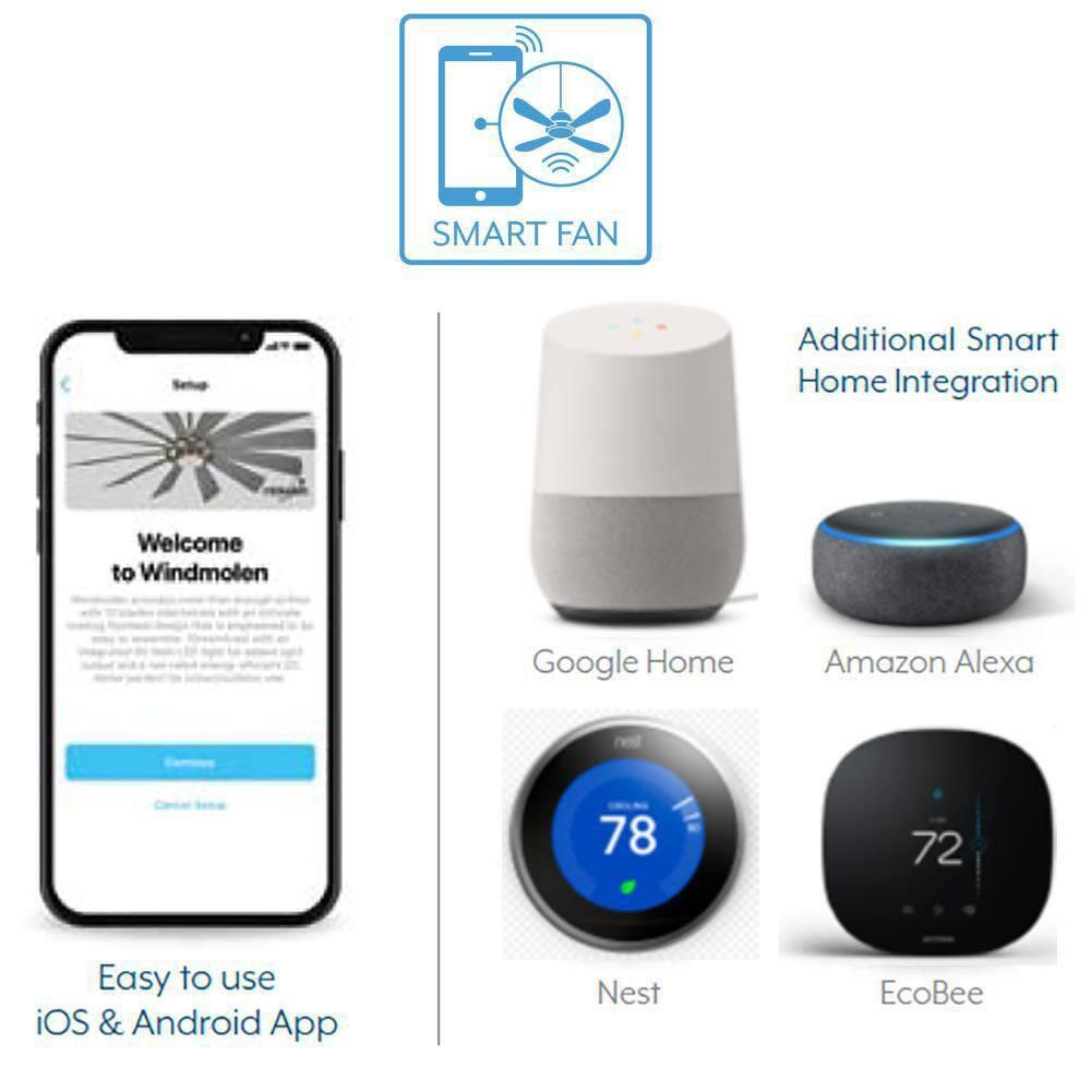 60" Minka Aire Modern Indoor Ceiling Fan with LED Light Remote Control Heirloom Bronze for Living Room Bedroom Family Dining Home