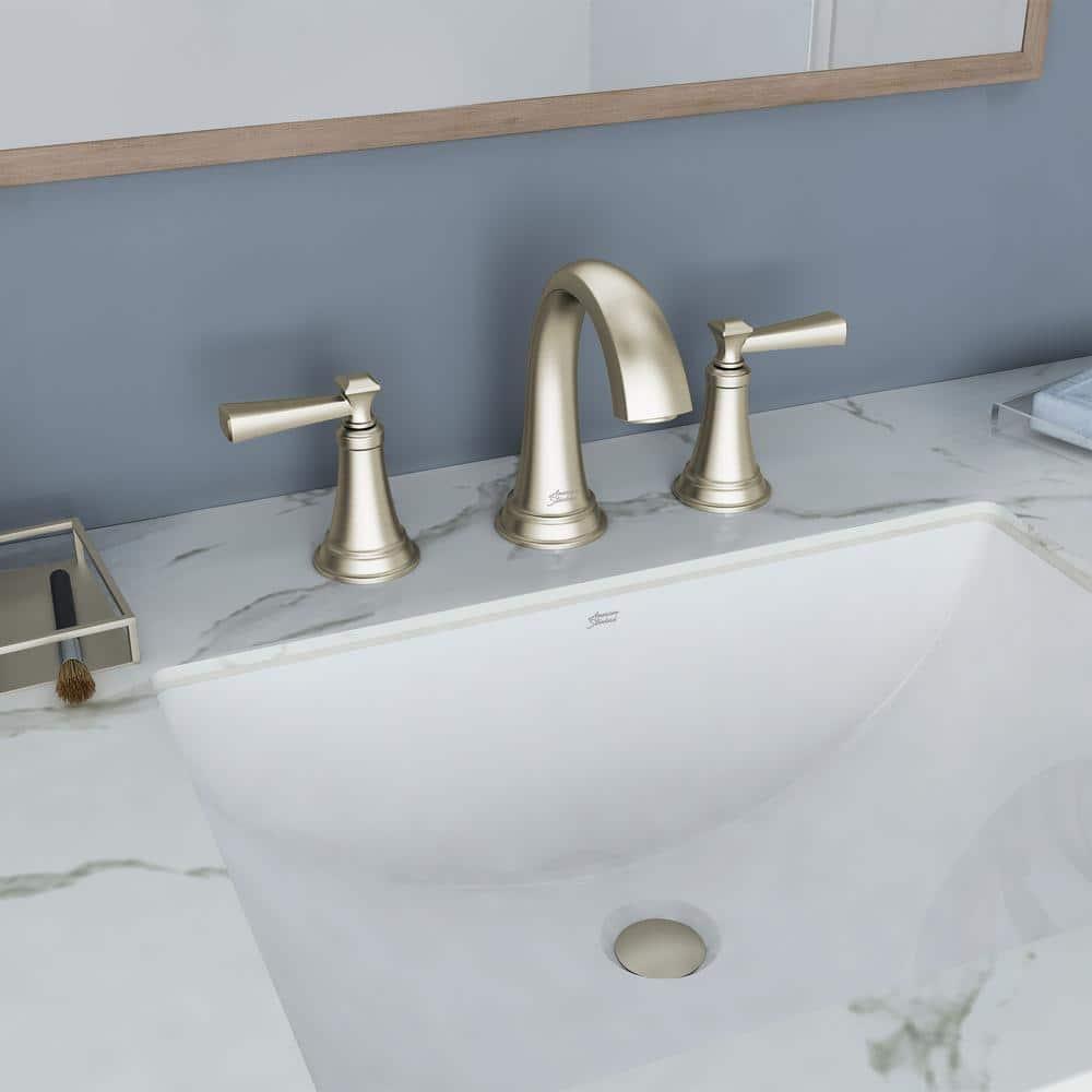Glacier Bay Rumson 8 in. Widespread 2-Handle Bathroom Faucet in Brushed Nickel