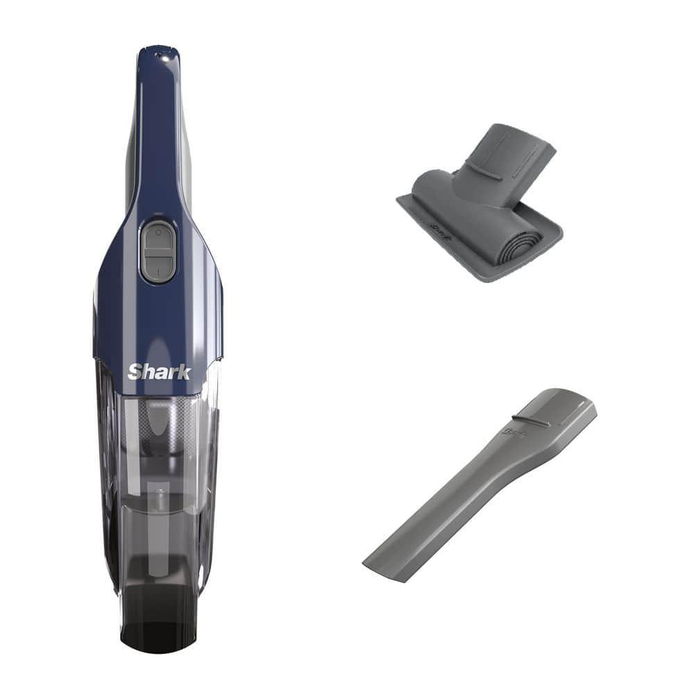 Shark Cyclone PET Handheld Vacuum with PetExtract Hair, 8" Crevice Tool, HyperVelocity Suction, Navy Blue/Grey