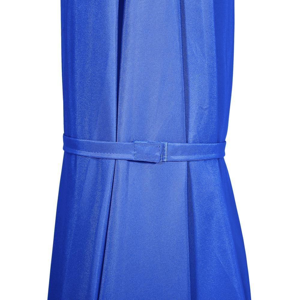 Polytrends Weller 10-foot Offset Cantilever Hanging Patio Umbrella Royal Blue