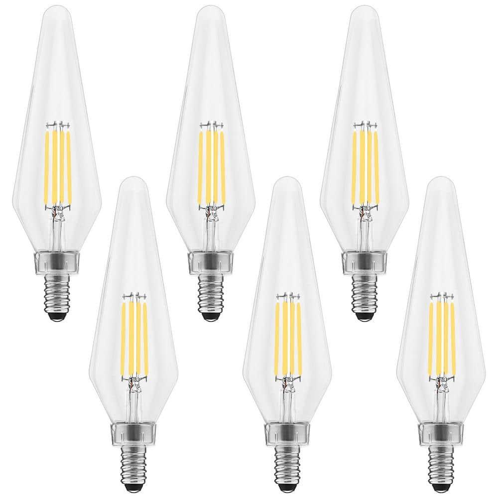 Equivalent C11 E12/Candelabra Dimmable LED Bulb