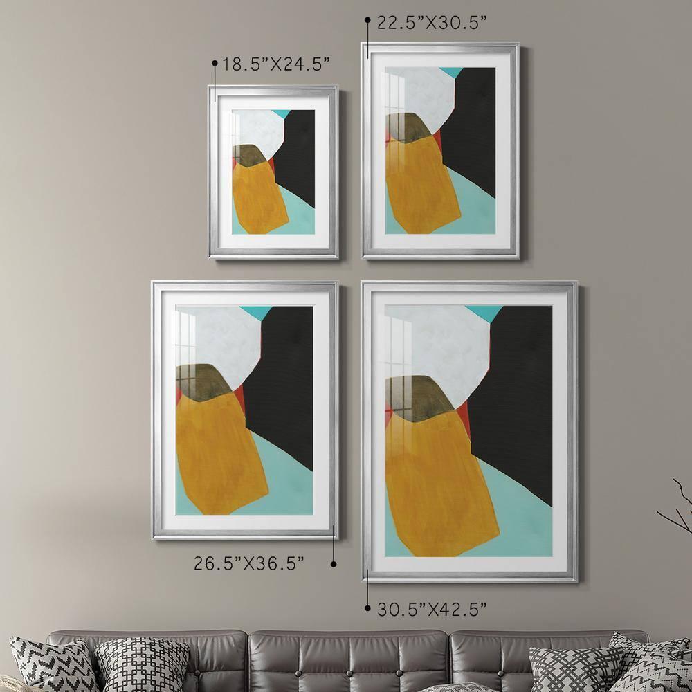 Wexford Home Graphica I Premium Framed Print, 18.5" x 24.5" - Ready to Hang, Silver (Set of 2)