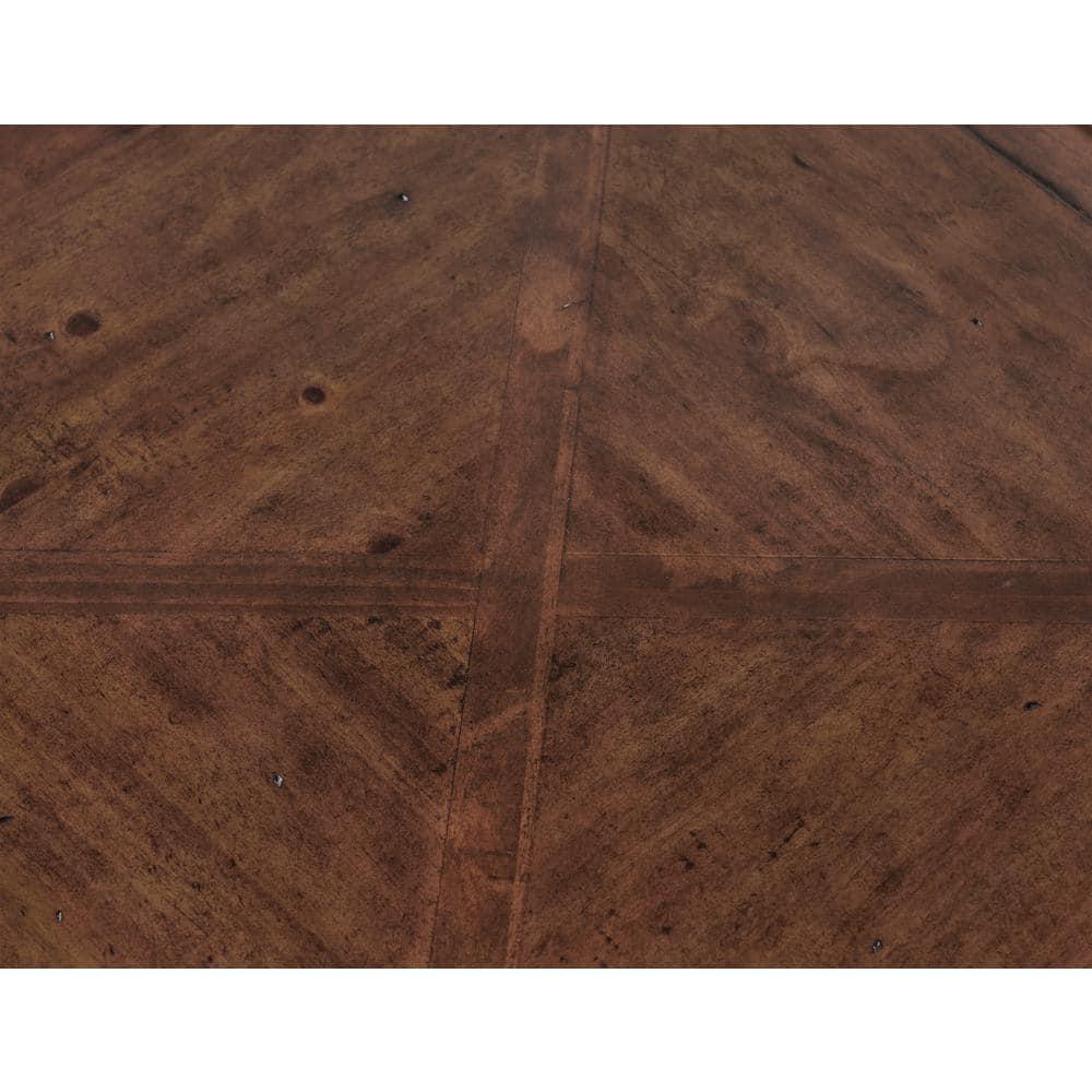 45" Bridgton Wood Coffee Table Cherry - Alaterre Furniture: Mid-Century Modern, Lower Shelf