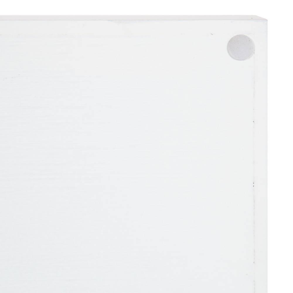 Kate and Laurel Lipton Tray, 10x24, White and Silver