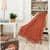 Evette Rios Sierra Handmade Woven Solid Color Fringed 100% Cotton Throw Blanket