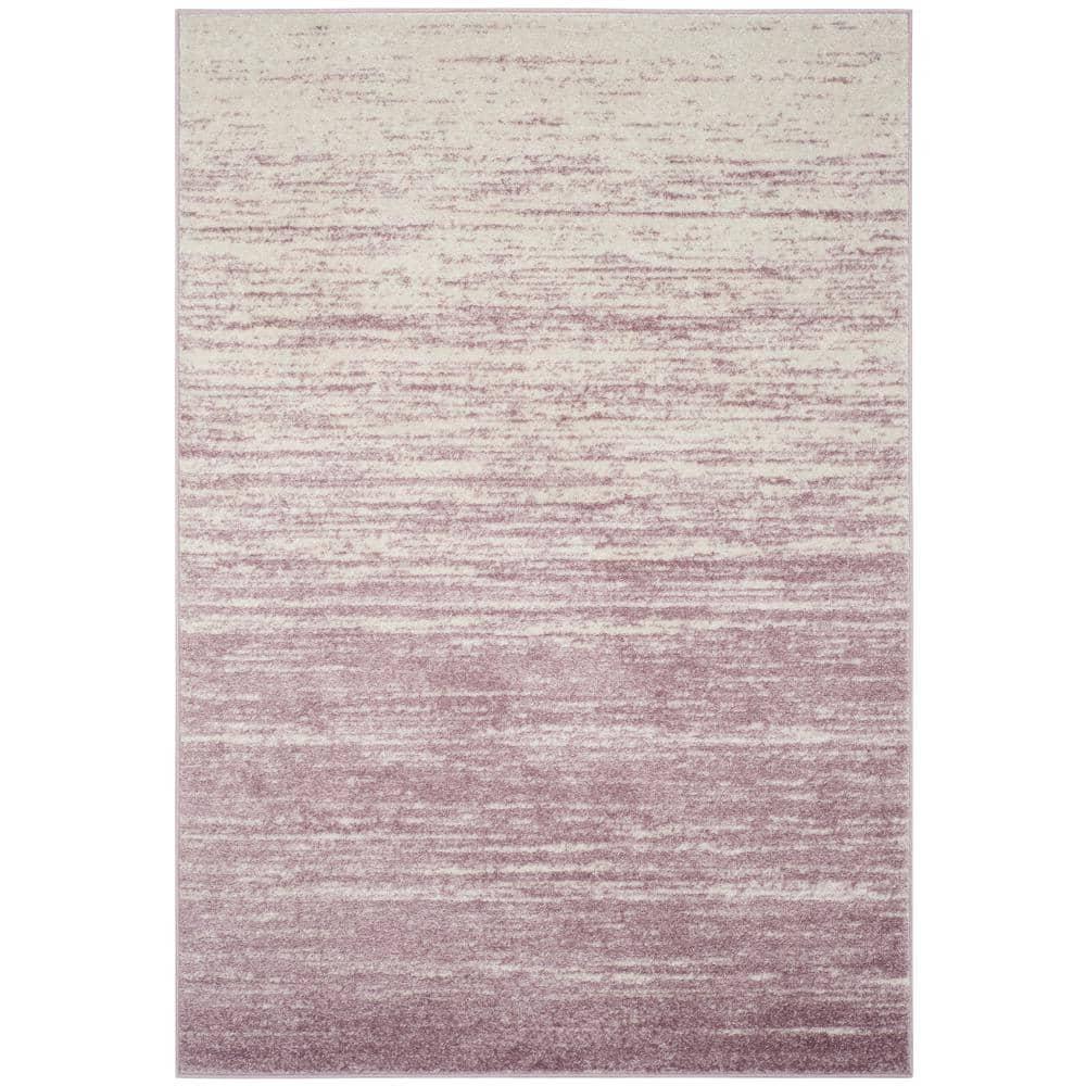 Adirondack ADR113 Machine Made Indoor Area Rug - Cream/Purple - 4'x6' - Safavieh