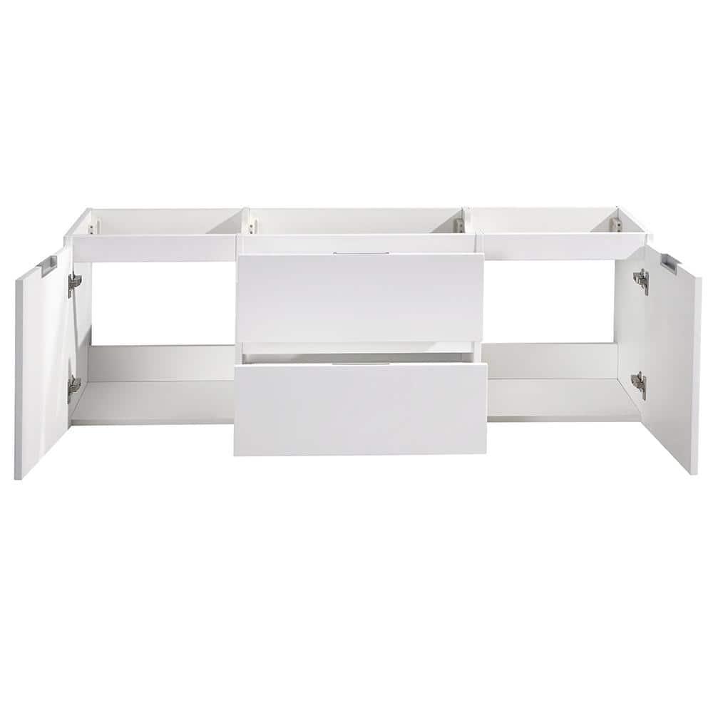 Valencia 60" Wall Mount Single Sink Bathroom Vanity Base Only (Top and Sink Not Included)