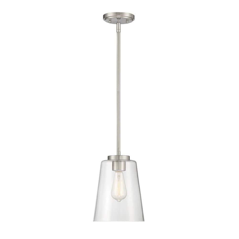 Savoy House Calhoun 1 - Light Pendant in  Satin Nickel