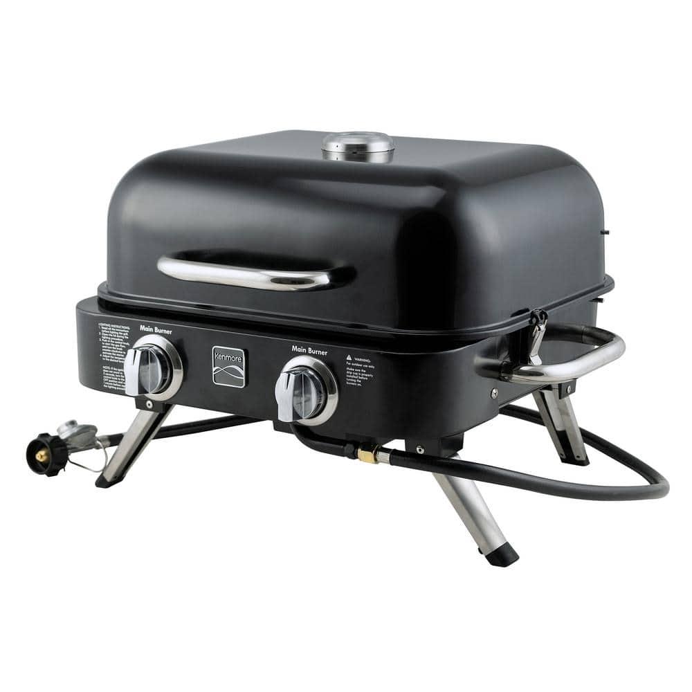 Kenmore 2-Burner Portable Tabletop Retro Gas Grill