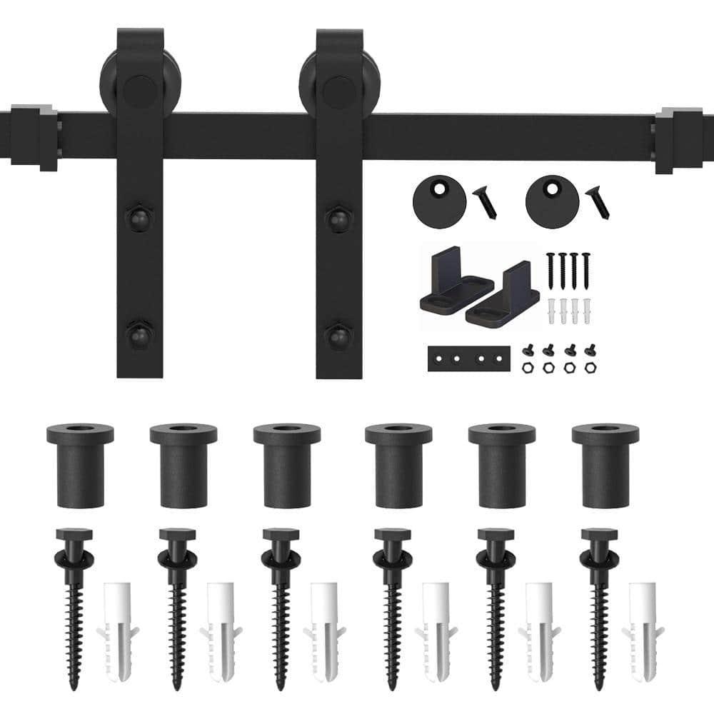 Lazio Antique Sliding Standard Single Track Barn Door Hardware Kit