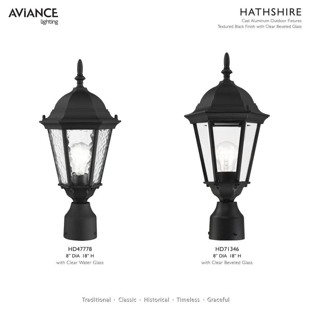 Livex Lighting Hamilton 1 - Light Post Light in  Textured Black