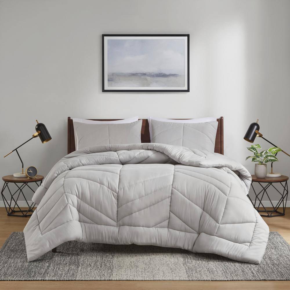 Intelligent Design Remy Quilted Chevron Comforter Set