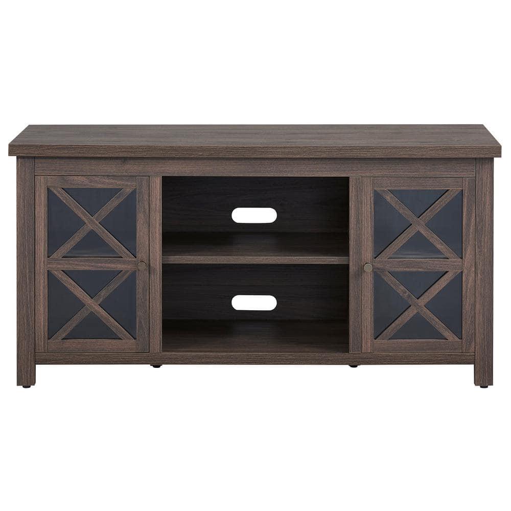 Evelyn&Zoe Colton Rectangular TV Stand for TV's up to 55", Alder Brown