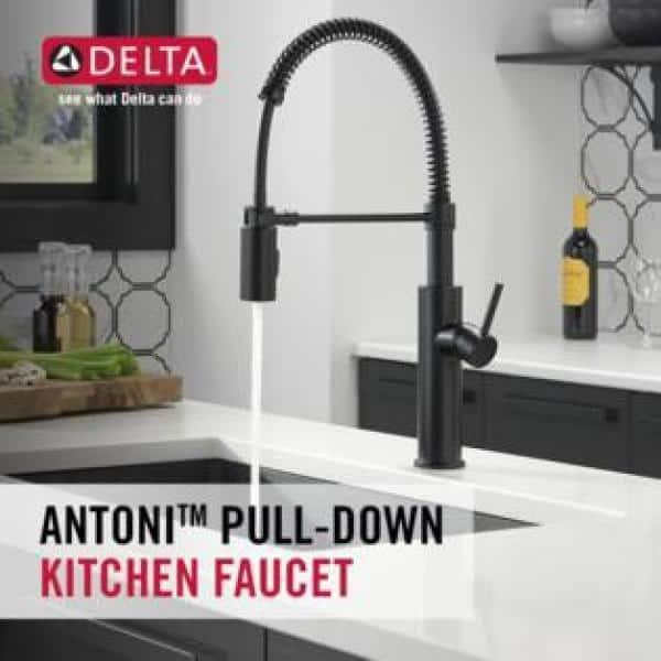 Antoni Pro Commercial Pull Down Sprayer Kitchen Sink Faucet