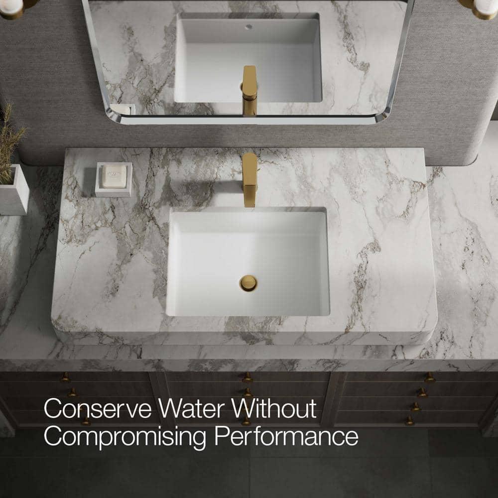 Kohler Taut Single-Handle Bathroom Faucet with Pop-Up Drain Assembly, One Hole Bathroom Sink Faucet, 1.2 gpm