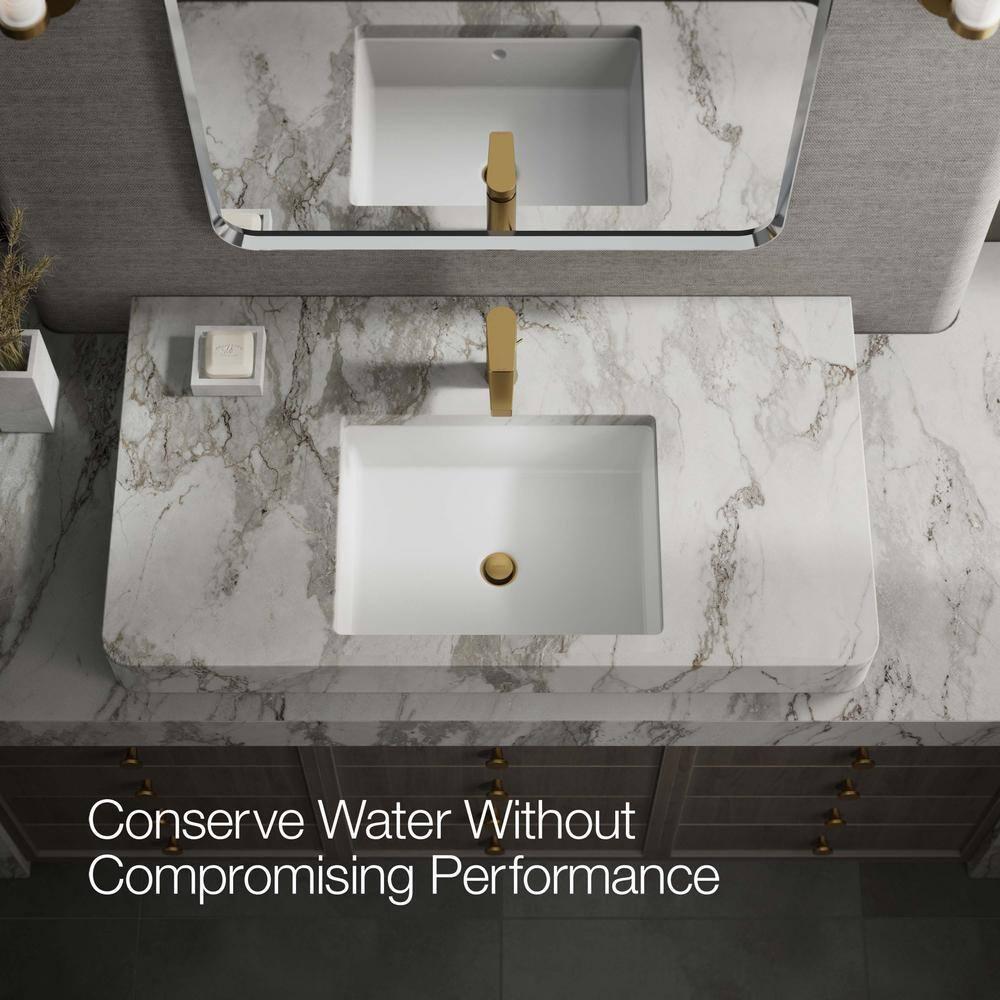 Kohler Taut Single-Handle Bathroom Faucet with Pop-Up Drain Assembly, One Hole Bathroom Sink Faucet, 1.2 gpm