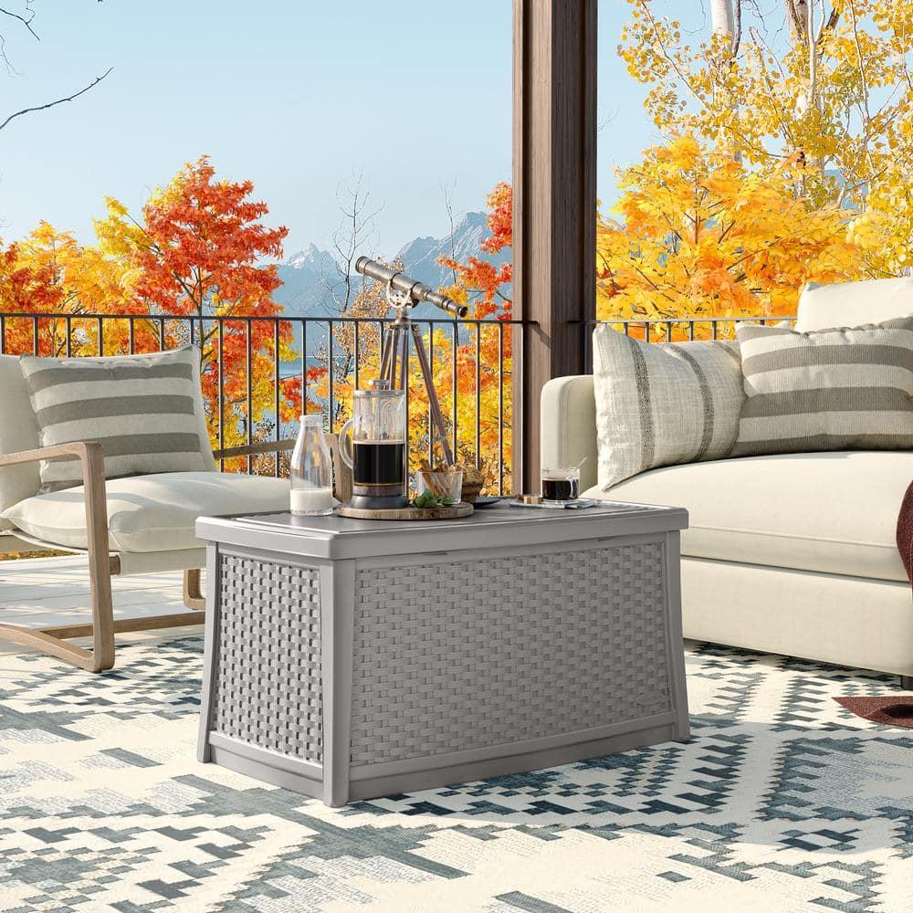 Suncast Rectangular Resin Outdoor Coffee Table