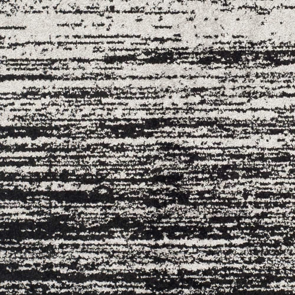 Adirondack ADR113 Machine Made Indoor Area Rug - Silver/Black - 8'x8' - Safavieh