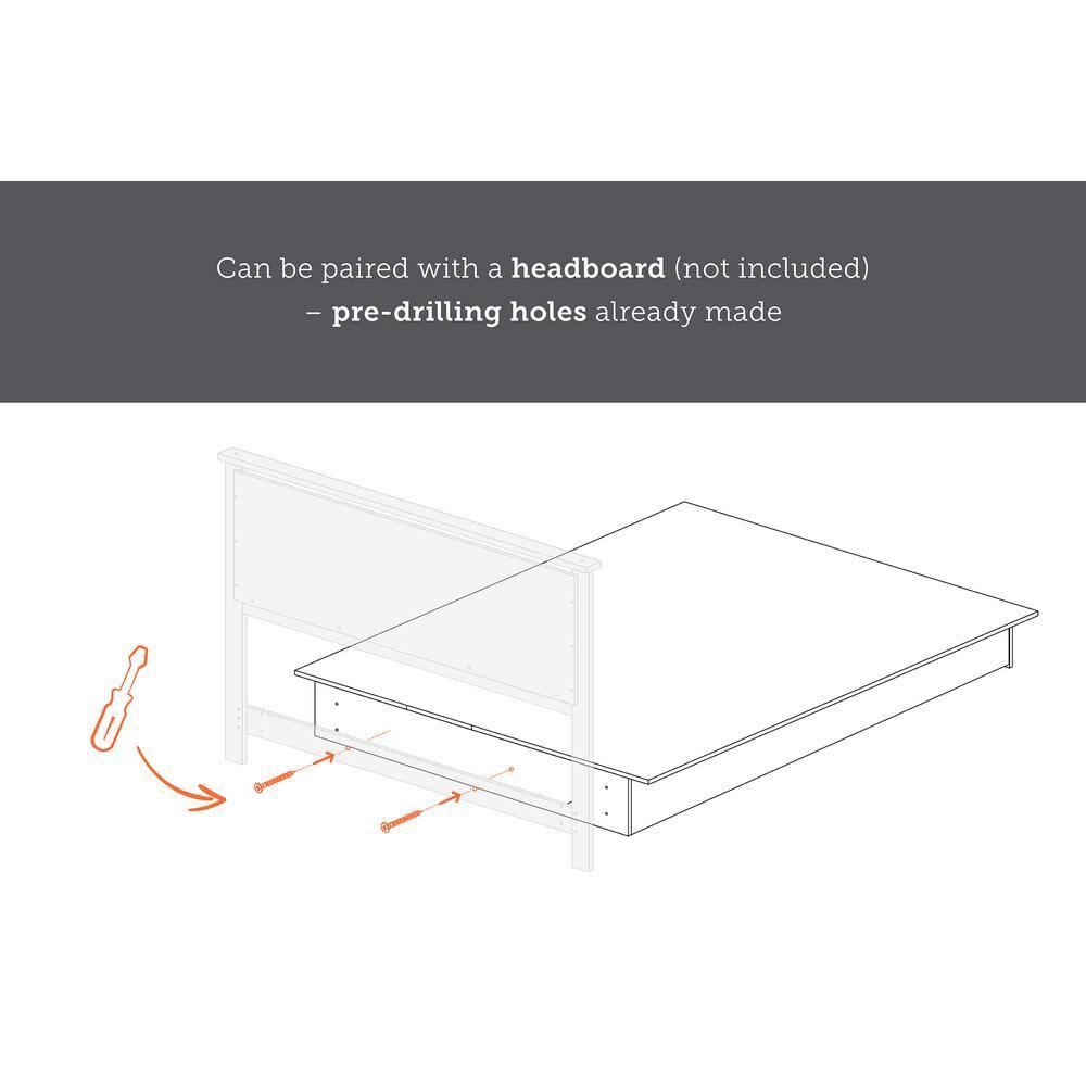 Fusion Queen 6-Drawer Platform Bed Pure Black