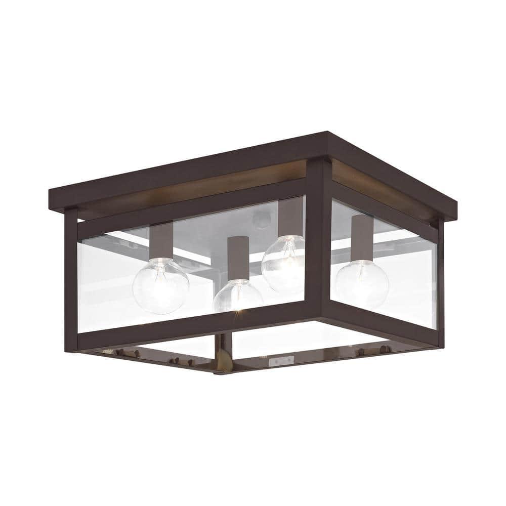 Livex Lighting Milford Ceiling Mount in Bronze