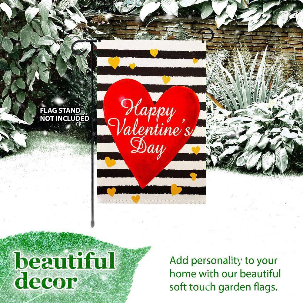 12x18 Inch Red Polyester Valentine's Day Garden Flag