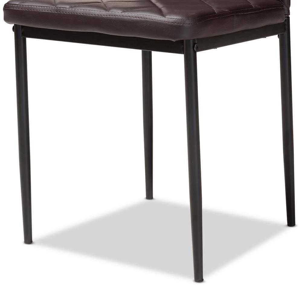 Dalisa 18.11'' H Tufted Faux Leather Upholstered Parsons Chair