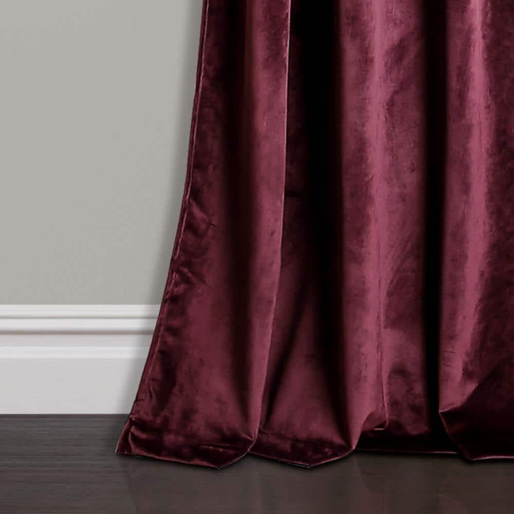 Lush Decor Prima Velvet Solid Velvet Solid Room Darkening Thermal Curtain Panels (Set of 2)