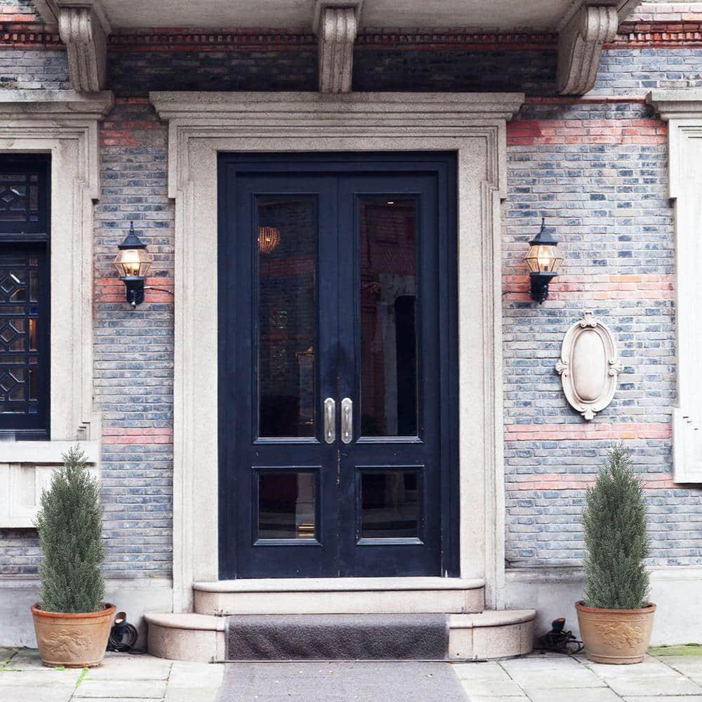 Poetree 2 Pack 3 ft Cedar Plants Outdoor Artificial Topiary Fake Tree UV Resistant Potted Tree for Porch Decor Faux Pine Tree