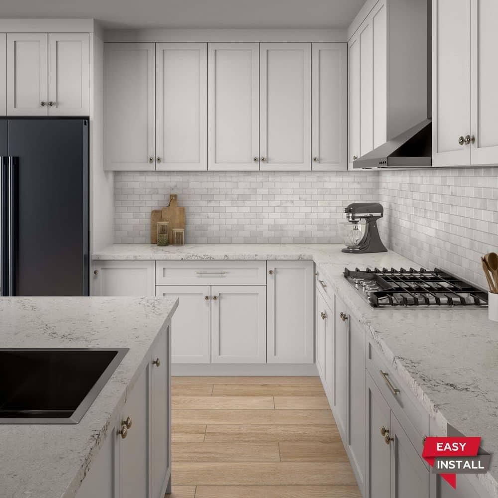 Daltile Simply Stick Mosaix 4'' W x 2'' L Natural Stone Peel and Stick Mosaic Tile