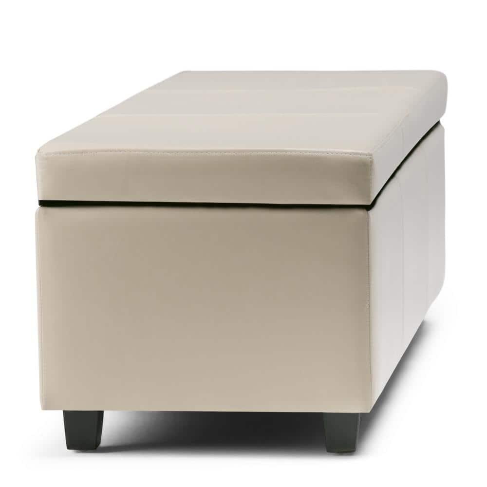 Simpli Home Avalon Large Storage Ottoman Bench
