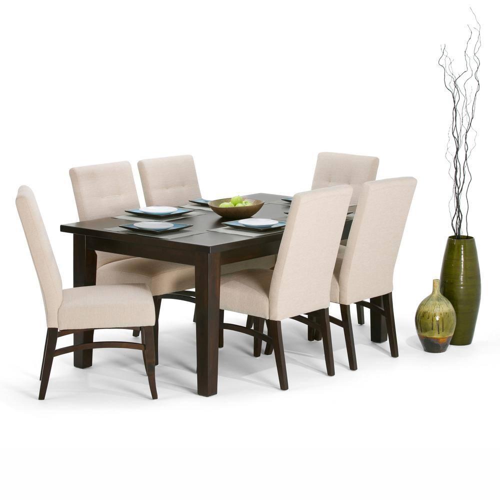Simpli Home Eastwood Dining Table in Java Brown
