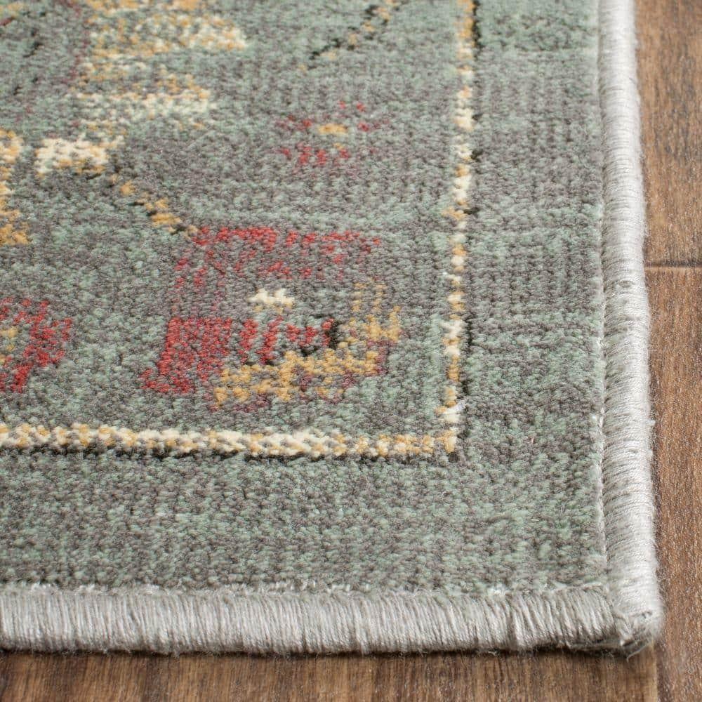 SAFAVIEH Vintage Cennetig Traditional Area Rug, Grey/Multi, 9' x 12'