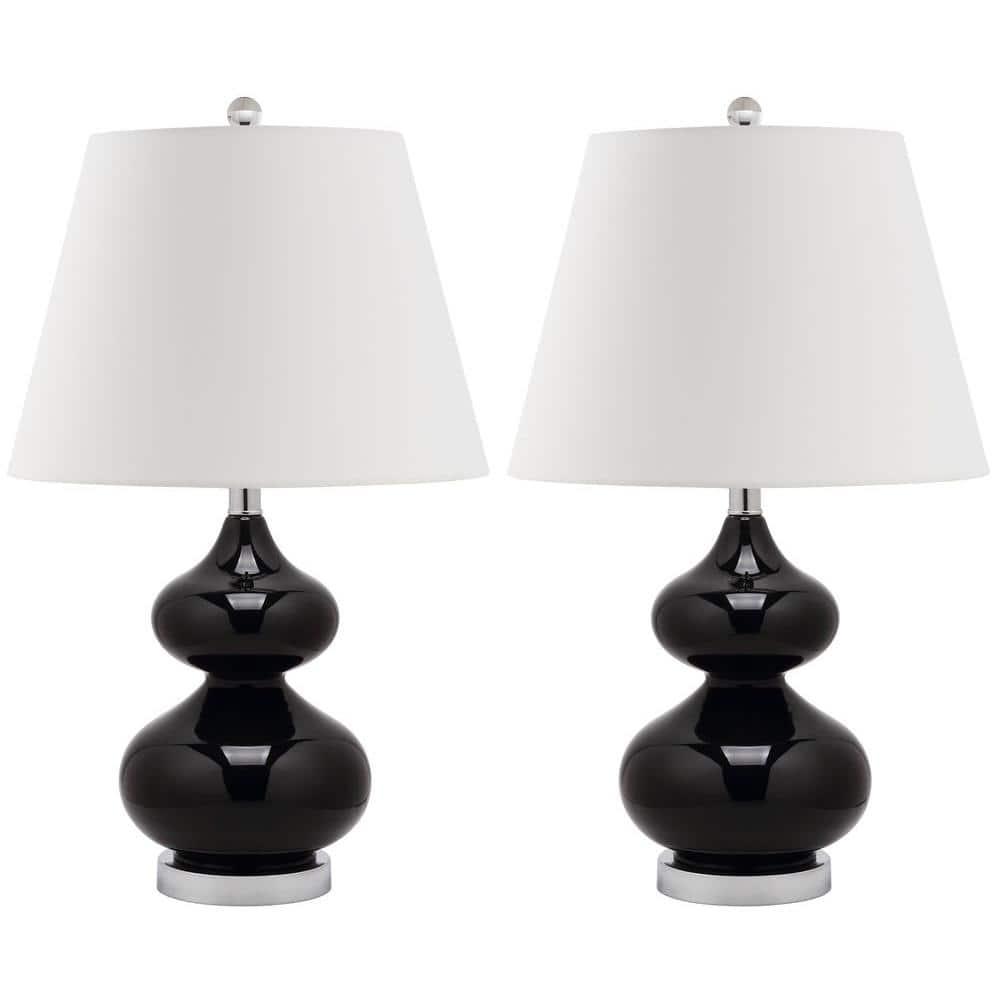 Eva Double Gourd Table Lamp (Set of 2) - Black - Safavieh.