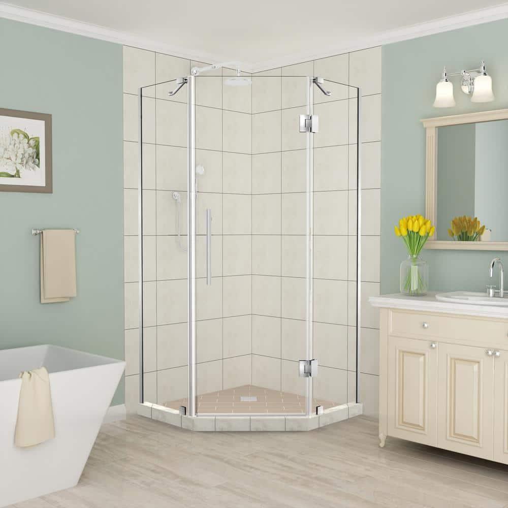 Merrick 34" x 72" Neo Angle Hinged Shower Enclosure