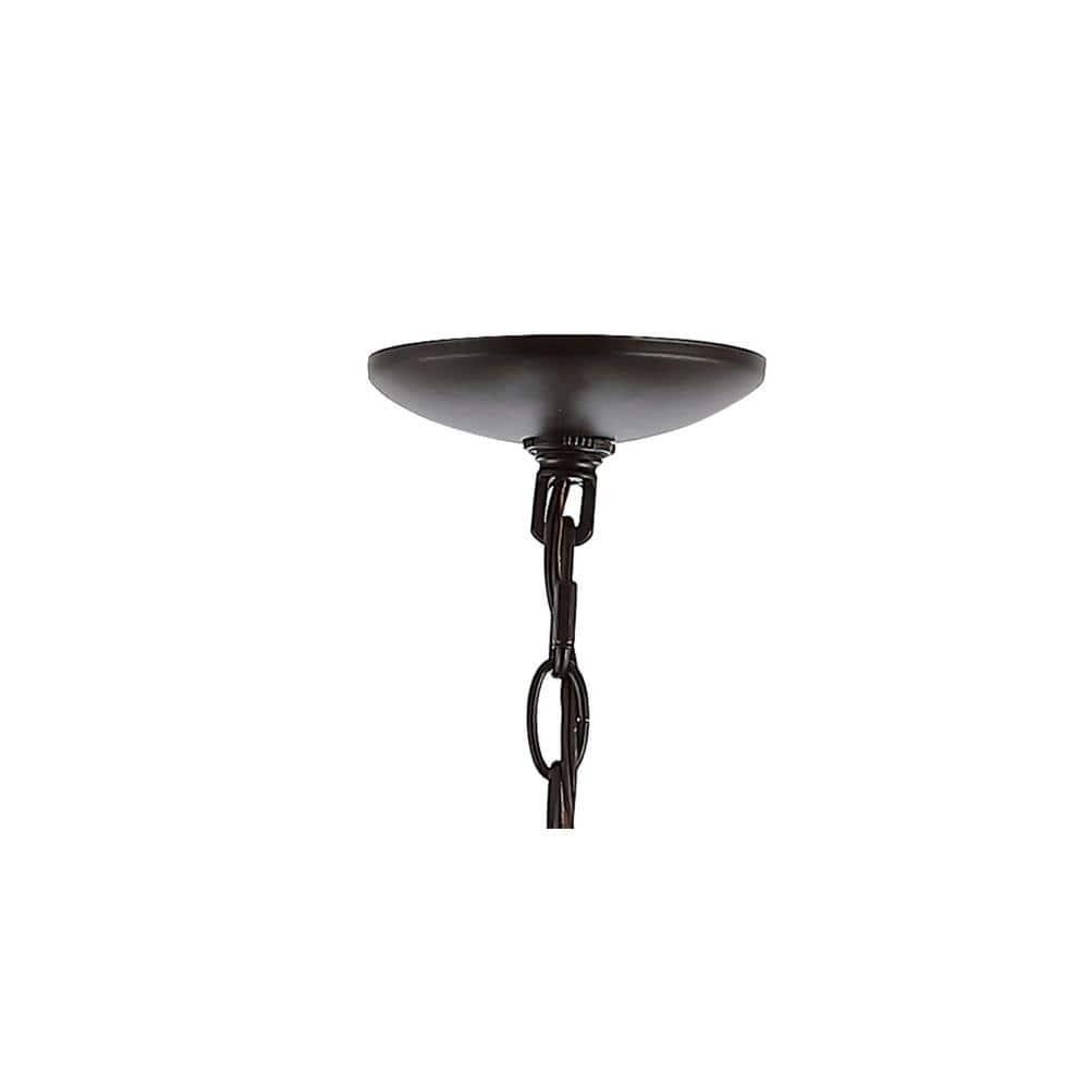 Gatsby 23" 4-Light Adjustable Iron Rustic Glam LED Pendant, Oil Rubbed Bronze