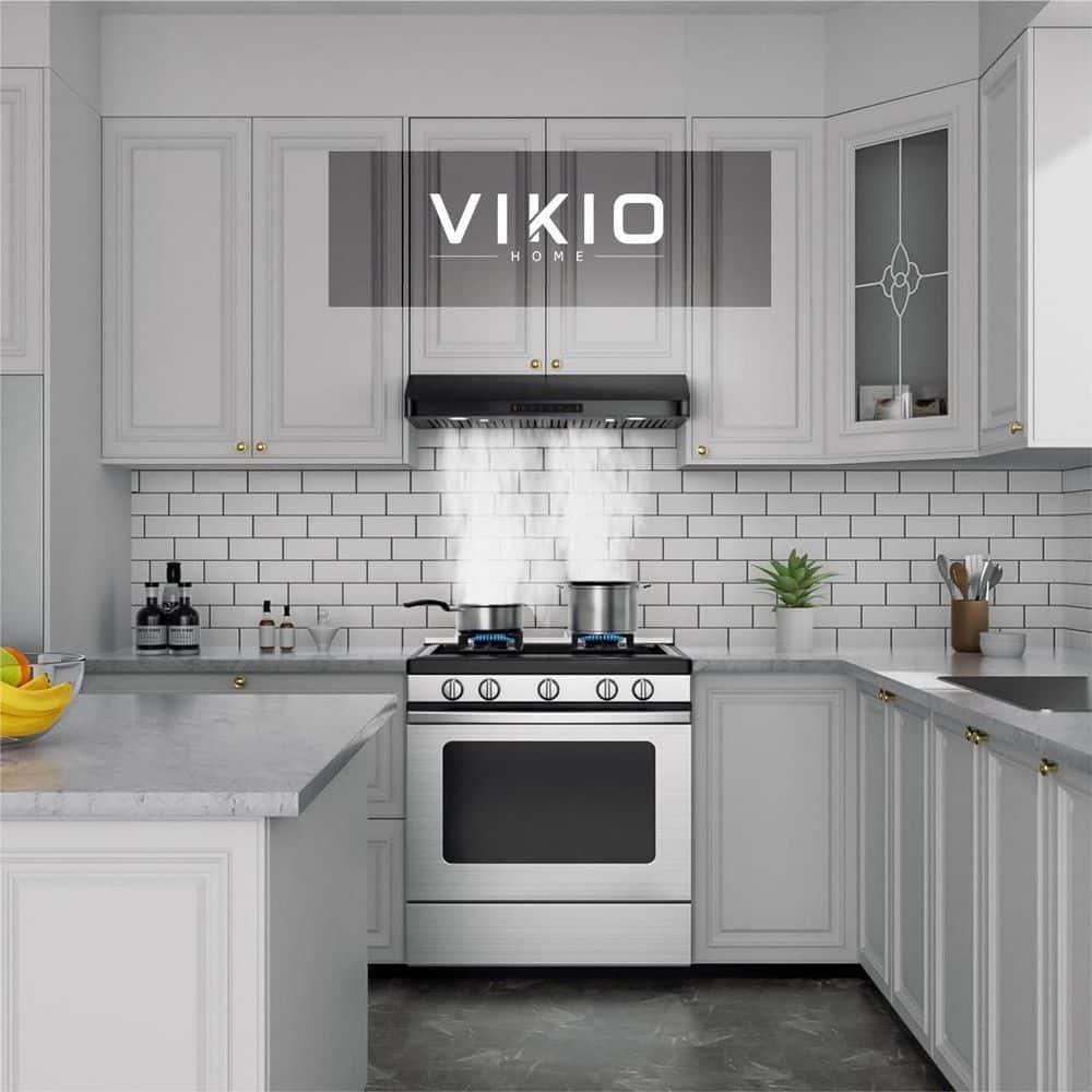 IKITCHEN VIKIO 30" 900 CFM Ducted Under Cabinet Range Hood With Intelligent Control C01-30-BSS