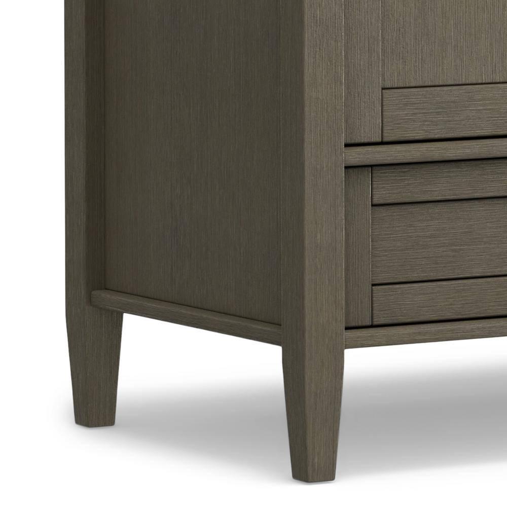 Simpli Home Warm Shaker 47"W Solid Wood TV Stand for TVs up to 55" with 2 Storage Cabinets and 2 Drawers