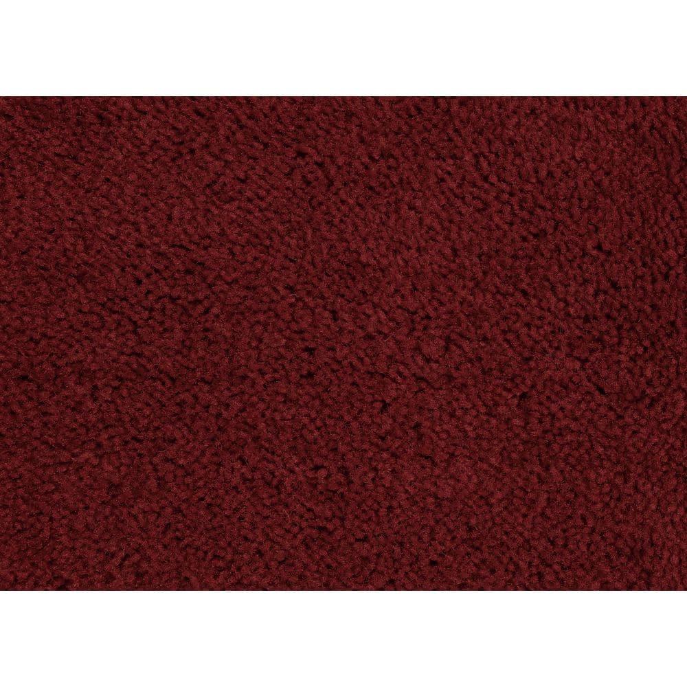 2pc Traditional Washable Nylon Bath Rug Set Red - Garland: Machine Made, Latex Backing, Tufted Texture