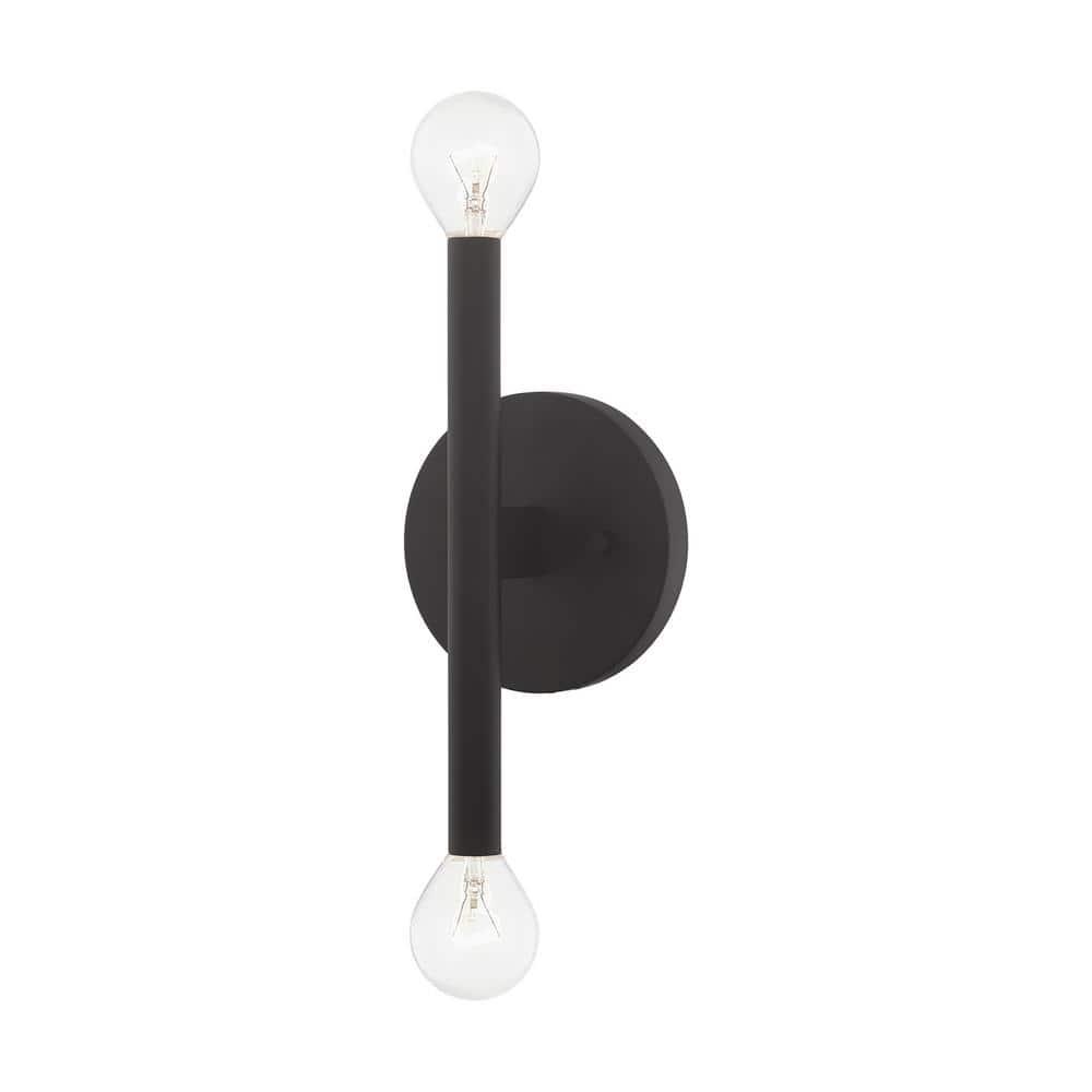 Livex Lighting Copenhagen 2 - Light Wall Light in  Black