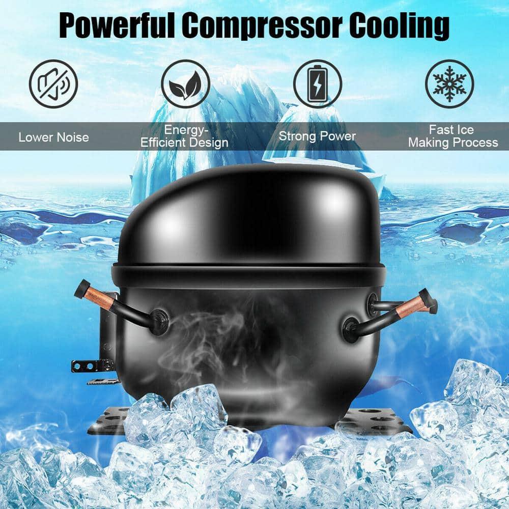 Calorful 48 Lbs Stainless Self-Clean Ice Maker With LCD Display
