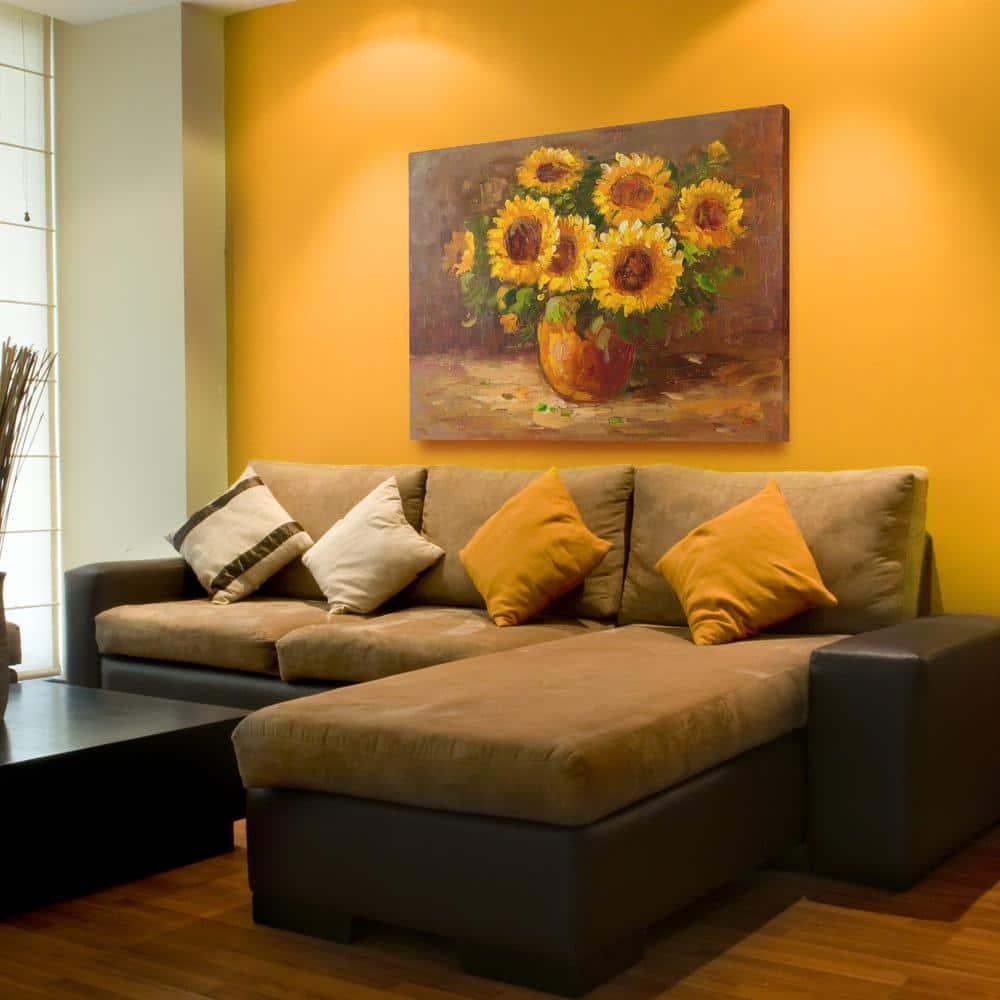 'Sunflowers Still Life' Canvas Art - 24x32
