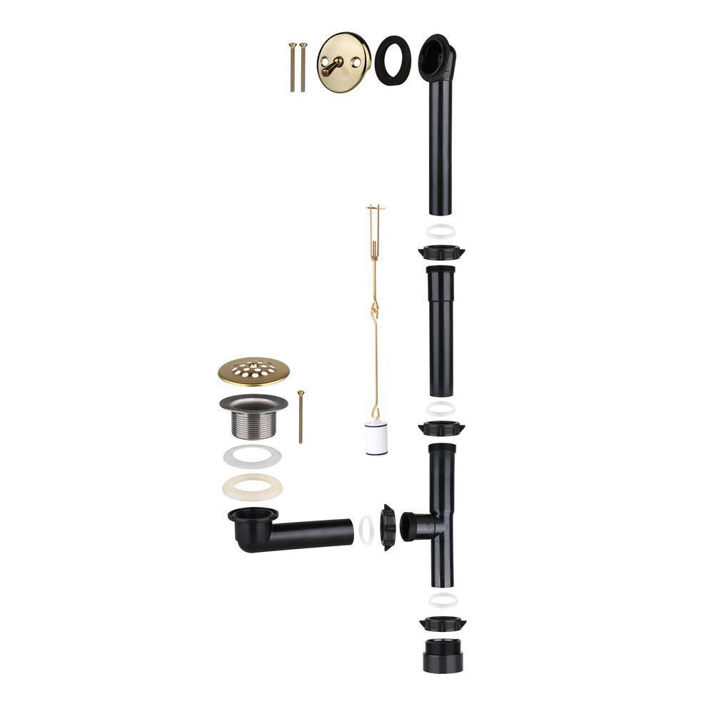 Streamline Bath Streamline 60 in. x 30 in. Acrylic Left-Hand Drain Alcove Bathtub in Glossy White With External Drain NAL-5320-PBR