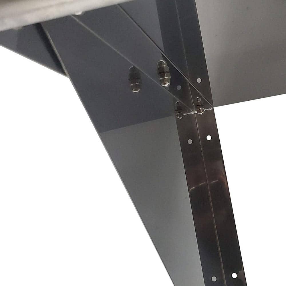 AmGood 10 in. x 48 in. Stainless Steel Wall Shelf | NSF Certified | Appliance & Equipment Metal Shelving | Kitchen, Restaurant, Garage, Laundry, Utility Room