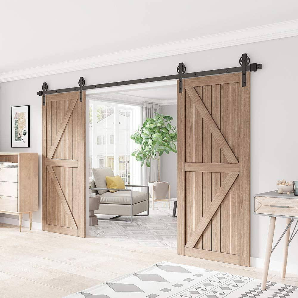 Lazio Sliding Standard Double Barn Door Hardware Kit