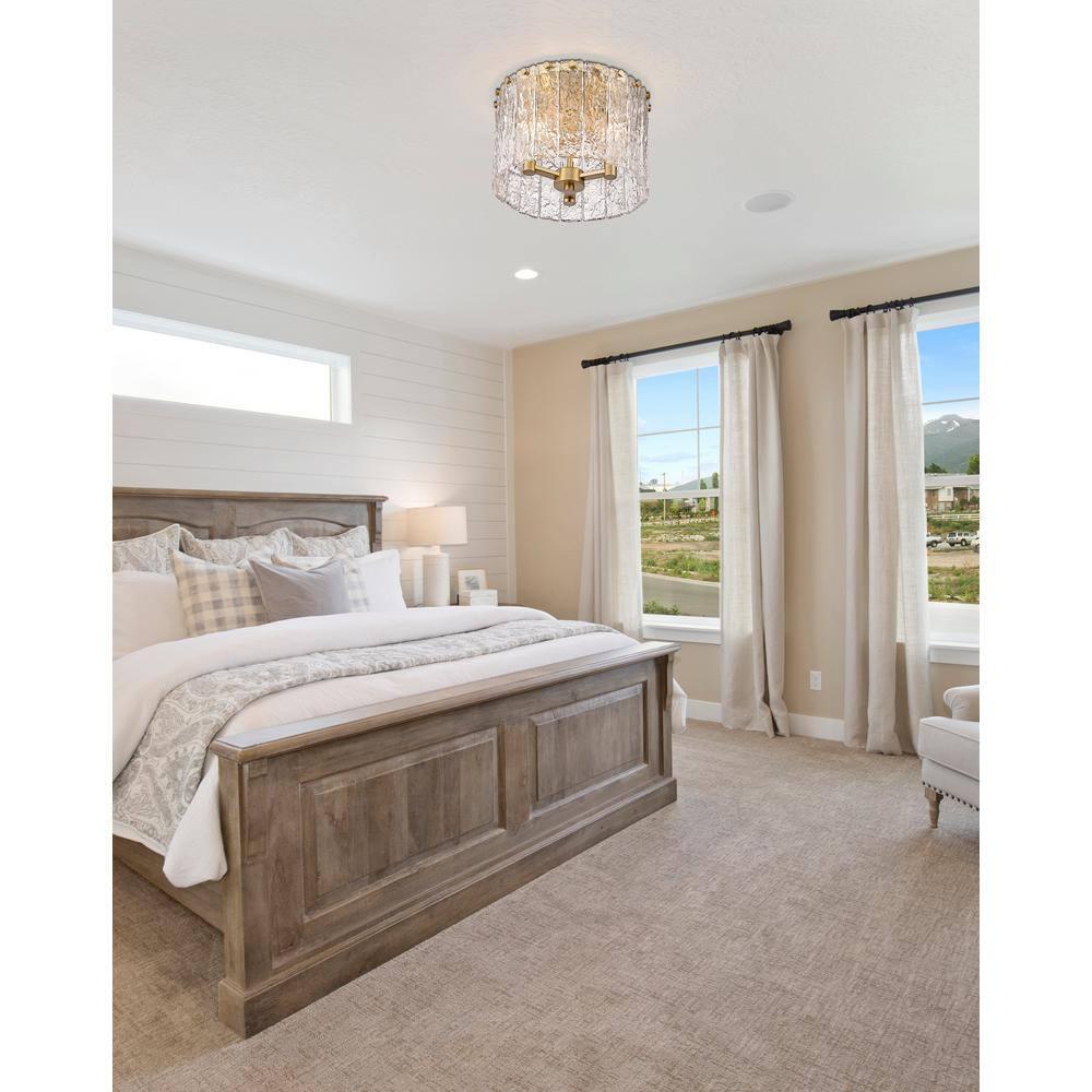 Z-Lite Glacier 3 - Light Flush Mount in  Modern Gold