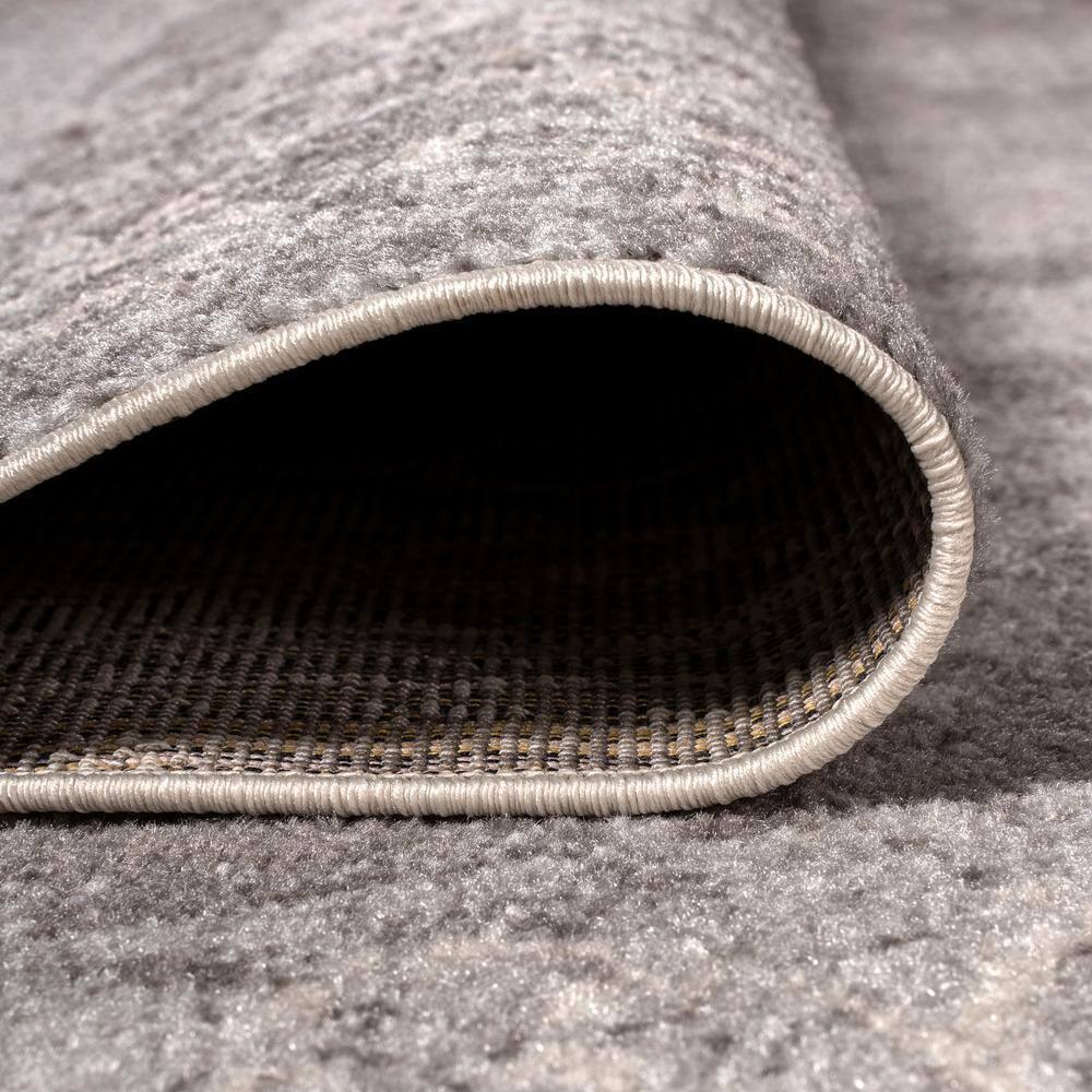 4'x6' Minori Filigree Medallion Area Rug, Light Gray/Cream - JONATHAN Y