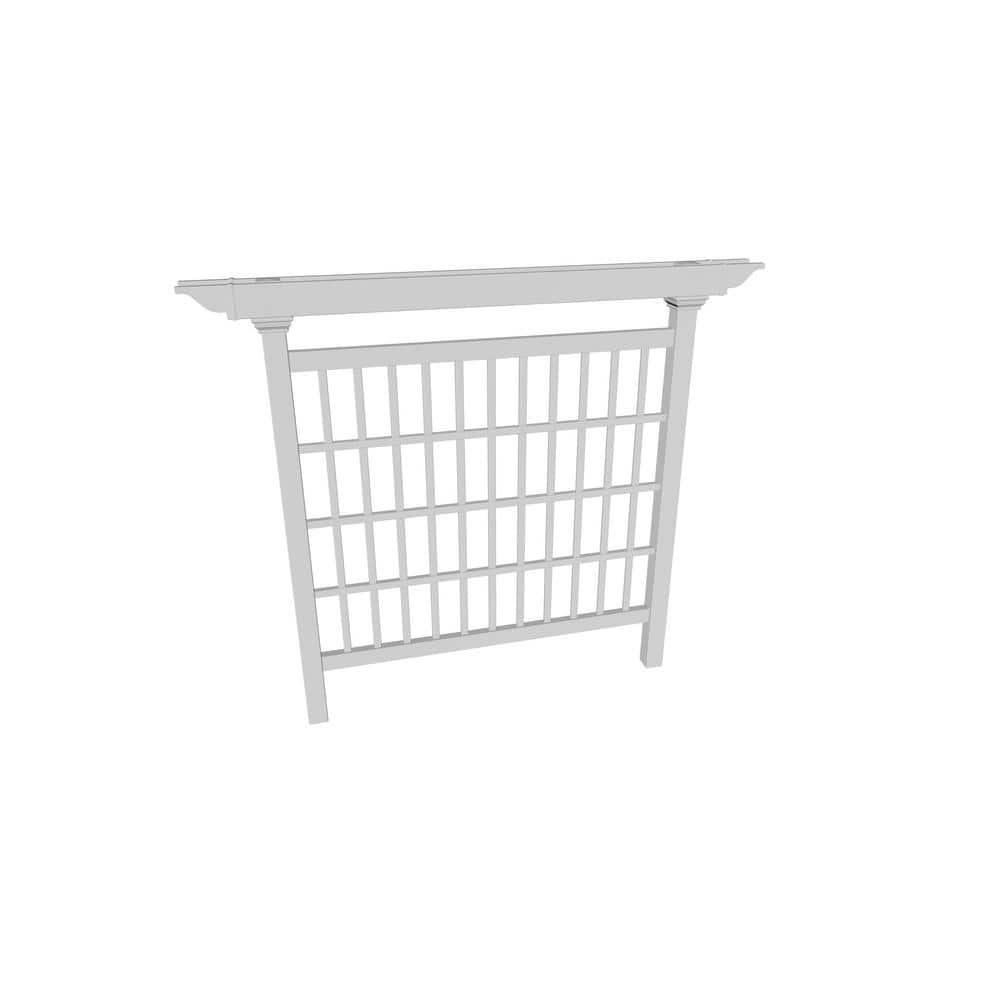 Vita Camden 90'' H x 4'' W Vinyl Lattice Panel Trellis
