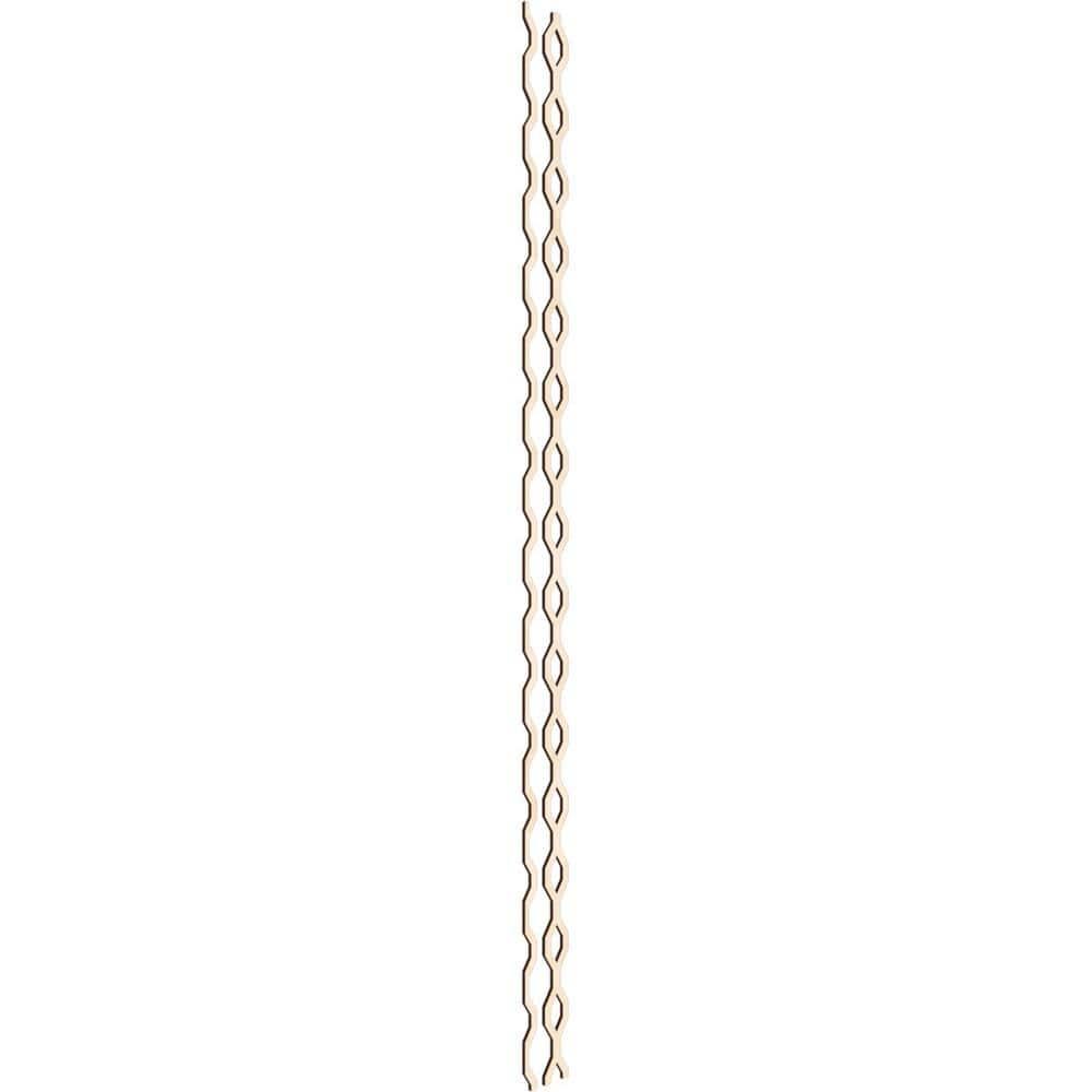 Ekena Millwork Wabash Adjustable Wood Decorative Slat Wall Panel Kit