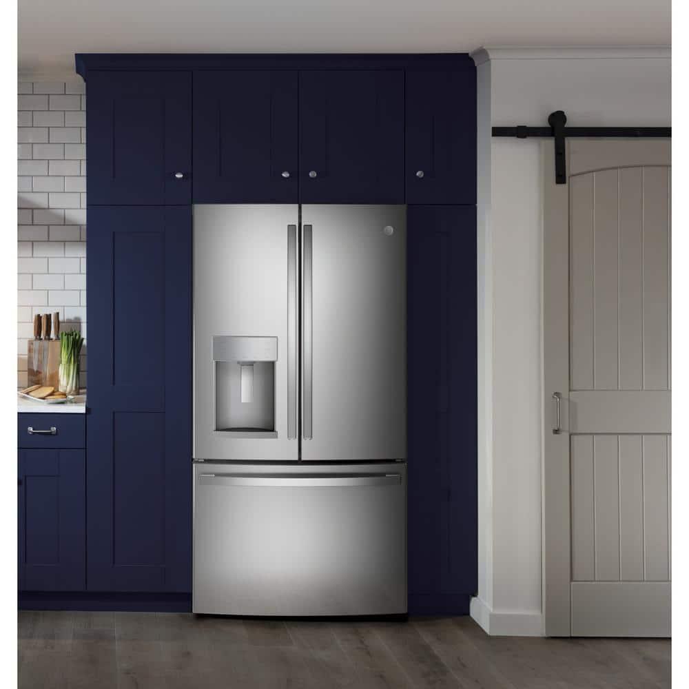 GE 36" French Door 27.7 cu. ft. Smart Energy Star Refrigerator with Fingerprint Resistant Finish